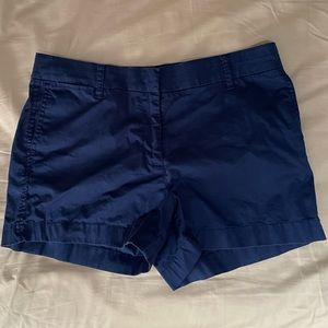 Bright blue chino shorts